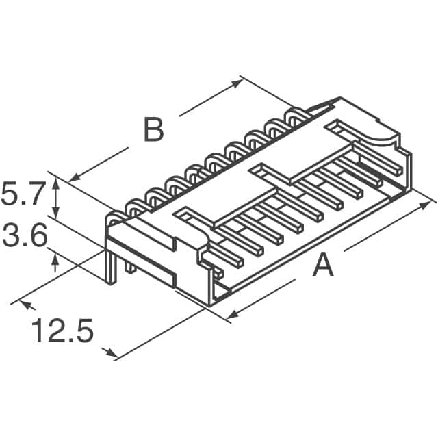 DF1B-7P-2.5DS Hirose Electric Co Ltd  Embases à broches mâles